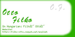 otto filko business card